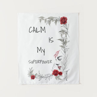 Tapiz La calma es mi superpoder | Confianza en uno mismo
