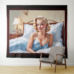 Tapiz La cama es sólo arte de Xzendor7