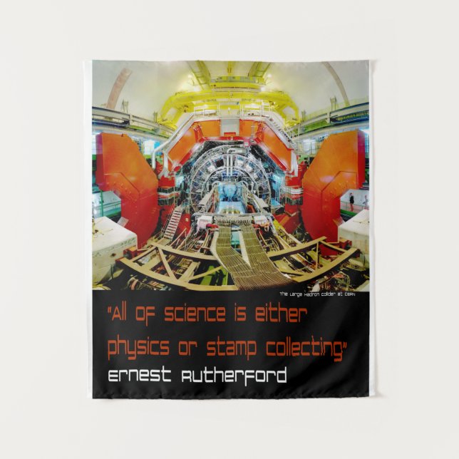 Tapiz La ciencia es física o recolección de sellos (Anverso)