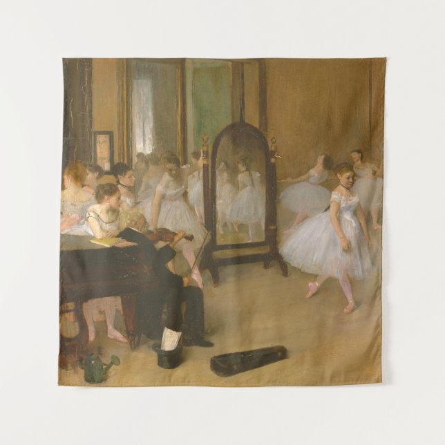Tapiz La clase de baile (1870) Edgar Degas (Anverso)