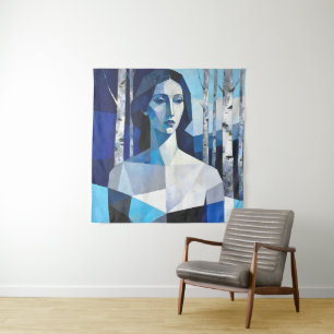 Tapiz La compostura de “Caelith” – Un retrato abstracto