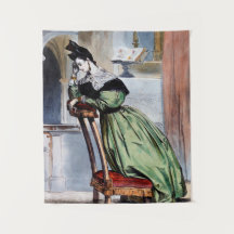 La contemplativa dama victoriana en verde - Ar ele