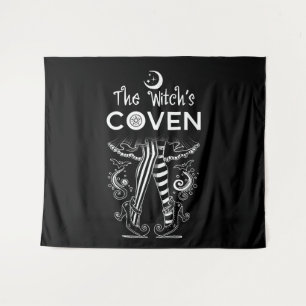 Tapiz La Coven de Brujas Piernas Brujeriles Halloween