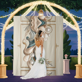 Tapiz La elegancia de la costa del Perla como telón de f