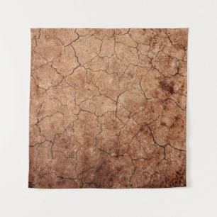 Tapiz La erosión árida rajada rompe el desierto