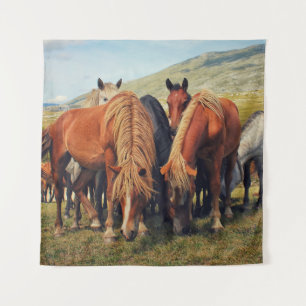 Tapiz La escena natural de Livno de Caballos Salvajes