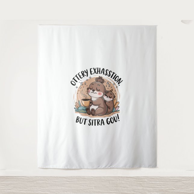 Tapiz La expresión de la otteria acarició a la eslora y  (Anverso)