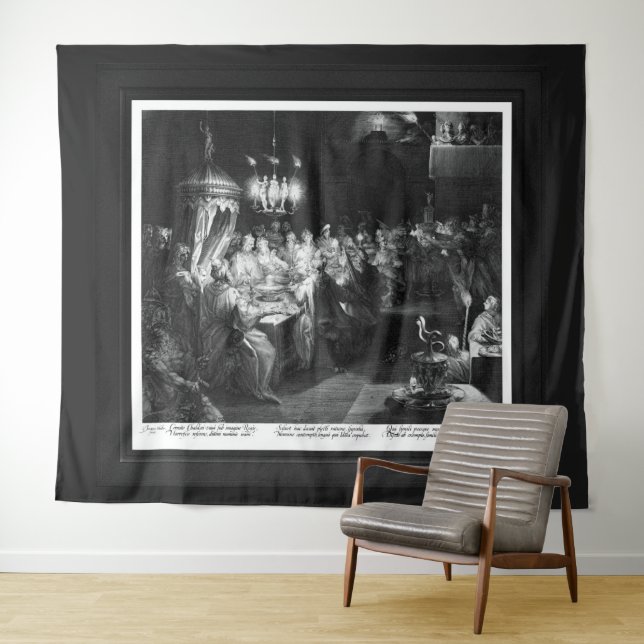 Tapiz La fiesta de Belshazzar del grabador Jan Muller (In situ (horizontal))