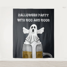 Tapiz La fiesta de Halloween de Boo y Boos