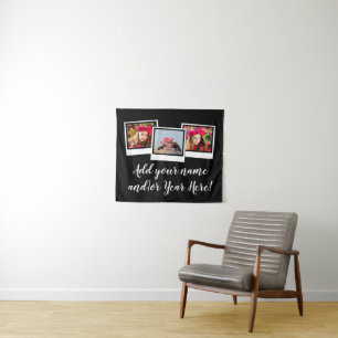 Tapiz La foto personalizada 3-Photo enmarca tipografía