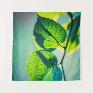 Tapiz La Hoja Verde Tranquila Naturaleza Tranquila Tempo
