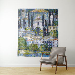 Tapiz La Iglesia de Cassone   Gustav Klimt   POSTER