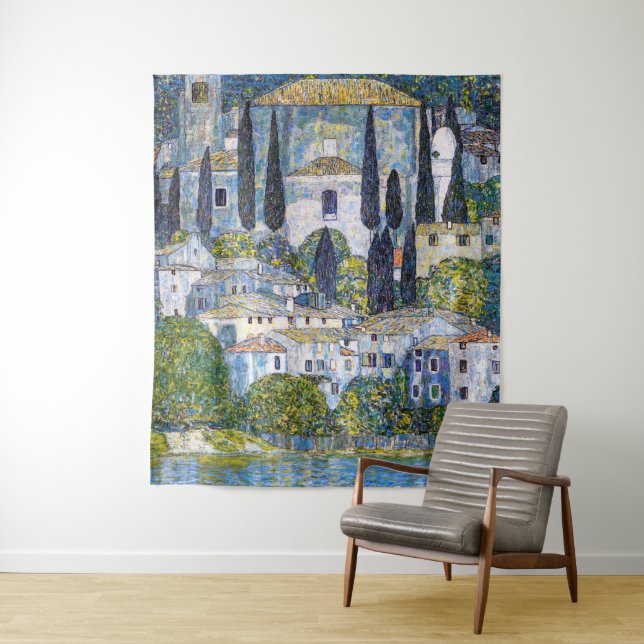 Tapiz La Iglesia de Cassone | Gustav Klimt | POSTER (In situ)