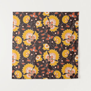 Tapiz La inmaculada cosecha india de color floral