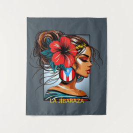 Tapiz La Jíbaraza 11 – Puerto Rican Jíbara Art • Boricua