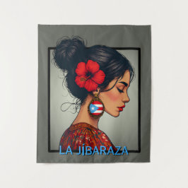Tapiz La Jíbaraza 14 – Puerto Rican Jíbara Art • Boricua