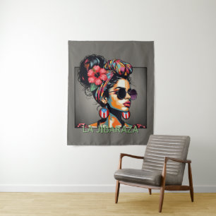 Tapiz La Jíbaraza 3 – Arte Jíbara Puertorriqueño • Boric