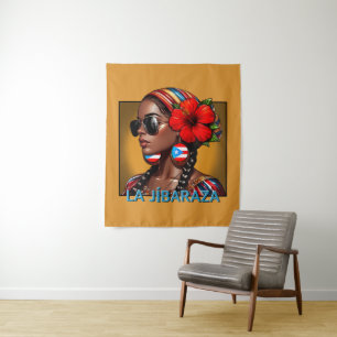 Tapiz La Jíbaraza 4 – Arte Jíbara Puertorriqueño • Boric