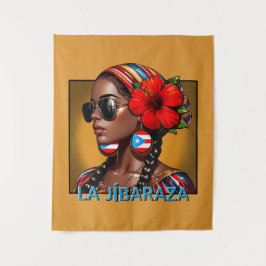 Tapiz La Jíbaraza 4 – Puerto Rican Jíbara Art • Boricua
