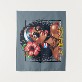 Tapiz La Jíbaraza 6 – Puerto Rican Jíbara Art • Boricua