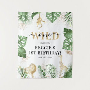 Tapiz La jungla salvaje/Safari, el primer Fiesta de cump