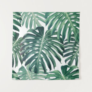 Tapiz La jungla tropical deja el fondo floral