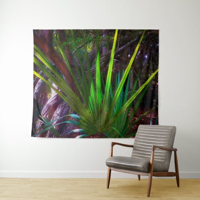 Tapiz La luz llega al bosque. (In situ (horizontal))