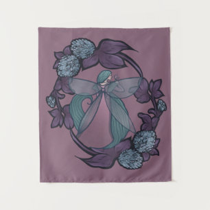 Tapiz La mariposa morada de la diosa de las hadas arte
