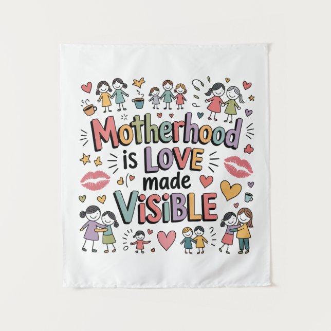 Tapiz La Maternidad Es Amor Hecho Visible (Anverso)
