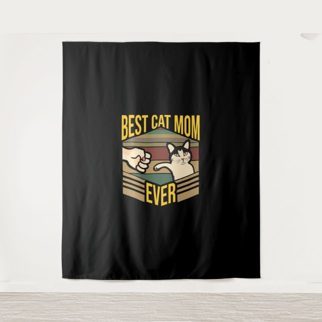 Tapiz La mejor mamá del gato (Anverso)