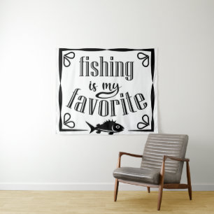 Tapiz La pesca es mi cita favorita