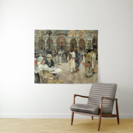 Tapiz La Piazza de San Marcos, Venecia, 1883 de Willia