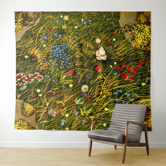 Tapiz La pradera alpina del Art Nouveau (In situ (horizontal))