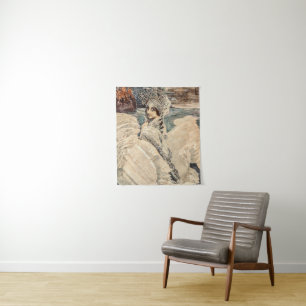 Tapiz La princesa cisne de la belleza vintage pintura de