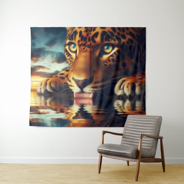 Tapiz La reflexión de los cazadores (In situ (horizontal))