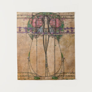 Tapiz La Reina de Mayo por Margaret Macdonald Mackintosh