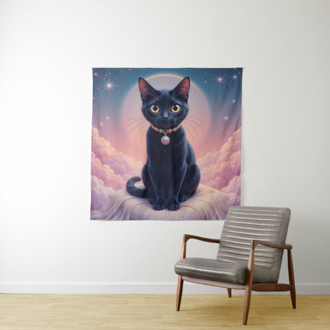 Tapiz La Reina Del Cielo Del Gato Negro (In situ)