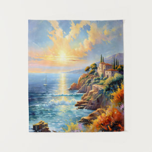 Tapiz La serenidad del atardecer por el impresionismo me