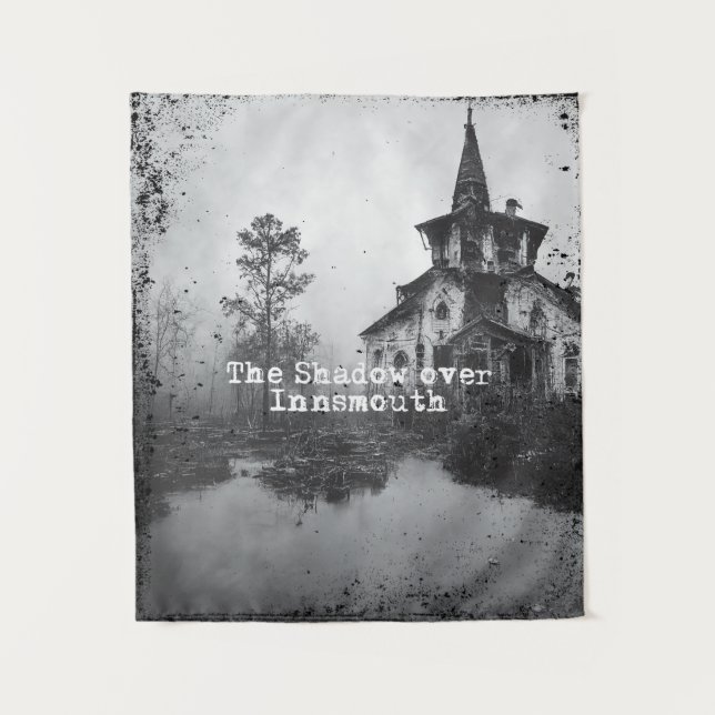 Tapiz La sombra sobre la nave innsmouth Cthulhu Mythos (Anverso)