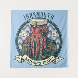 Tapiz La sombra sobre la nave innsmouth Cthulhu Sailor
