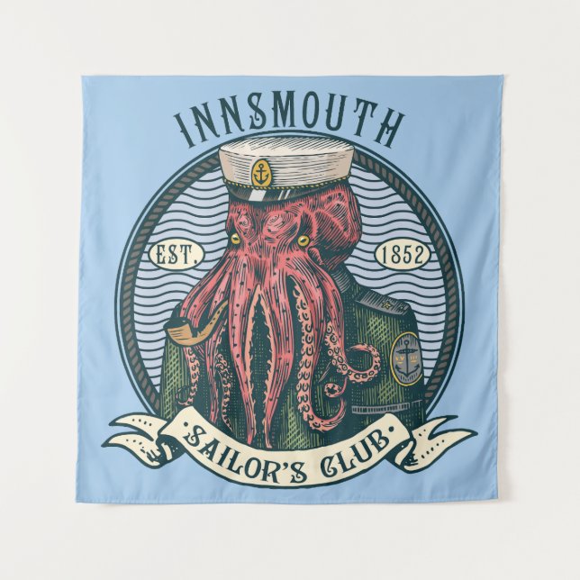 Tapiz La sombra sobre la nave innsmouth Cthulhu Sailor (Anverso)