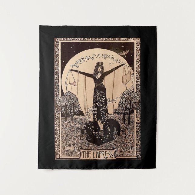 Tapiz La tarjeta Tarot de Empress (Anverso)