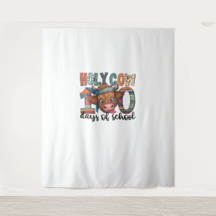 Tapiz La vaca sagrada 100 días de escuela 100 días de ed