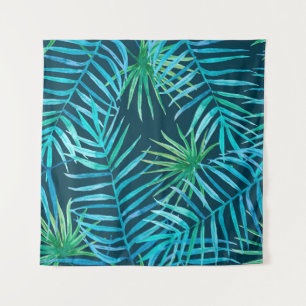 Tapiz La vegetación exuberante de las plantas tropicales