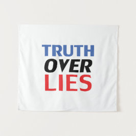 Tapiz "La verdad sobre las mentiras" Blanco Rojo Azul Ne