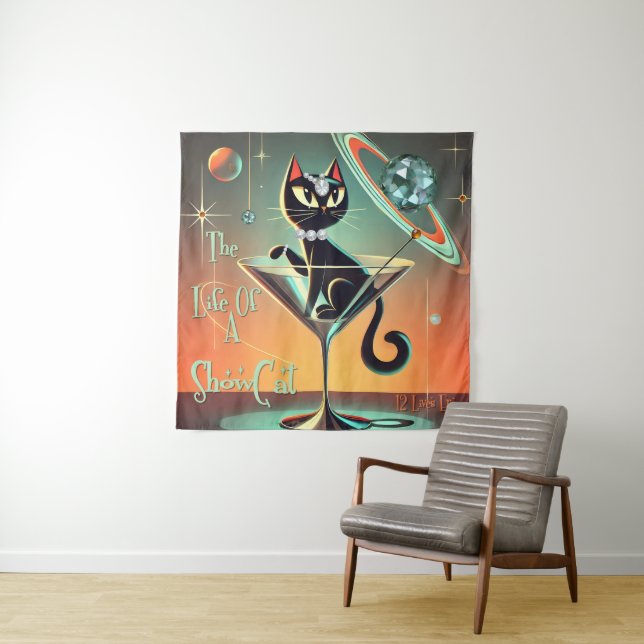 Tapiz La Vida De Un Gato De Chispa (In situ)