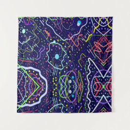 Tapiz La vida en el espacio