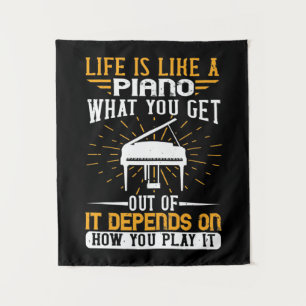 Tapiz La Vida Es Como Un Piano