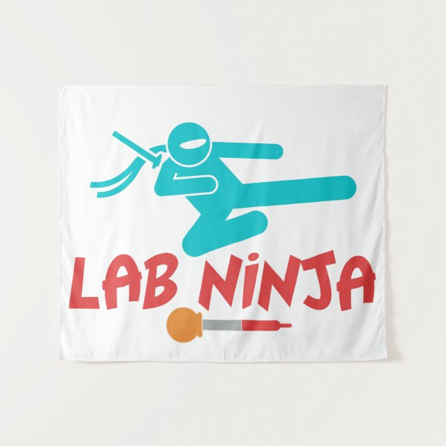 TAPIZ LAB NINJA - TAPESTRÍA CIENTÍFICA LABORAL MÉDICA (Anverso (horizontal))