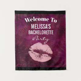 Tapiz Labios Brillantes Rosados Sexys Glamour Despedida 